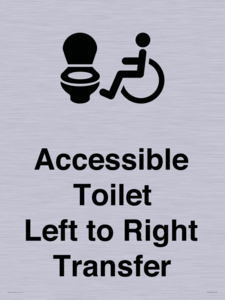 Accessible Toilet with Left to Right Transfer
